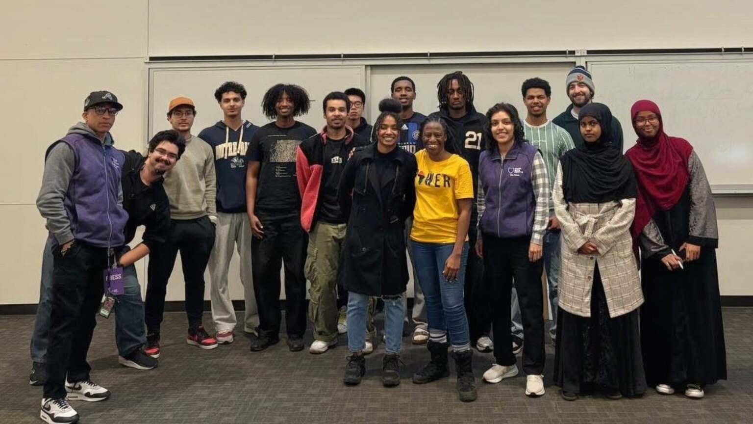 Students and facilitators together after a BBSN workshop at the University of Colorado Denver in February 2026